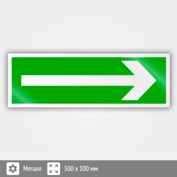 Знак «Направляющая стрелка», B45 (металл, 300х100 мм)