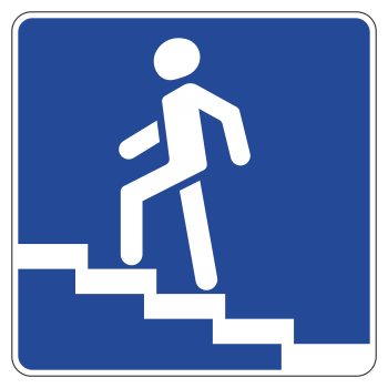 Дорожный знак 6.7 «Надземный пешеходный переход»