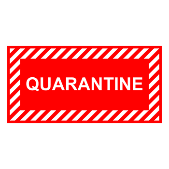 Знак «Карантин», Q12.4
