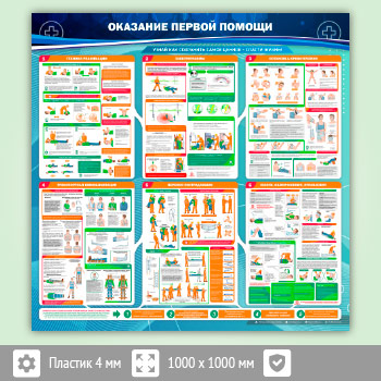 Стенд «Оказание первой помощи» (PM-02-ECONOMY2)