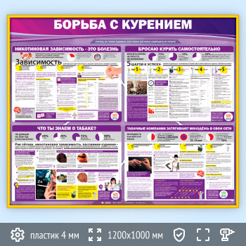 Стенд «Борьба с курением» (PM-07-GOLD)