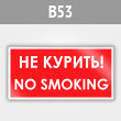���� �No smoking! �� �������, B53 (������, 300�150 ��)